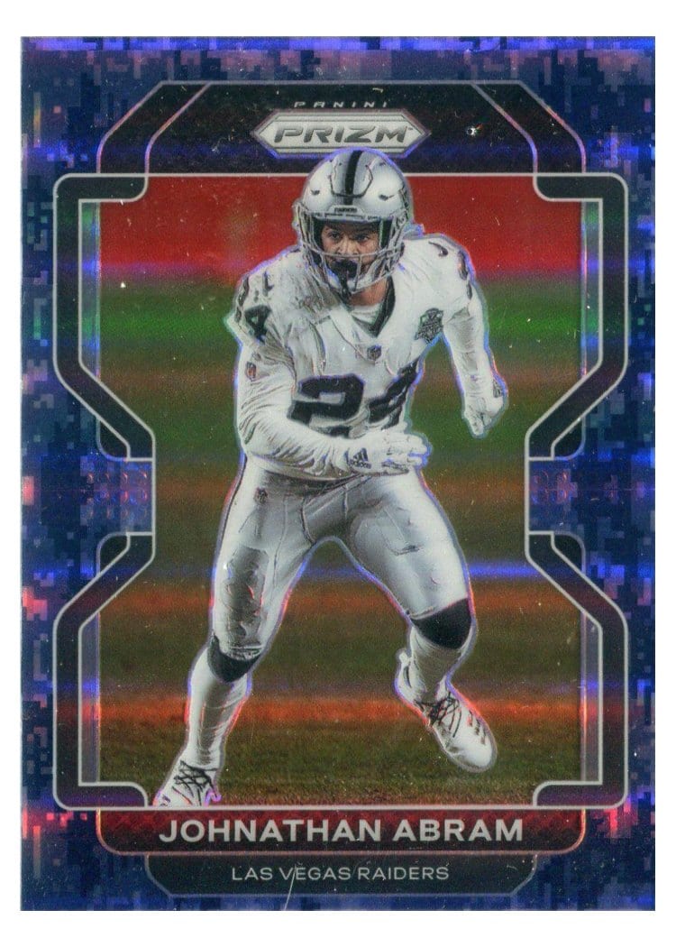 2021 Panini Prizm Base Set Johnathan Abram Navy Camo Prizm #182