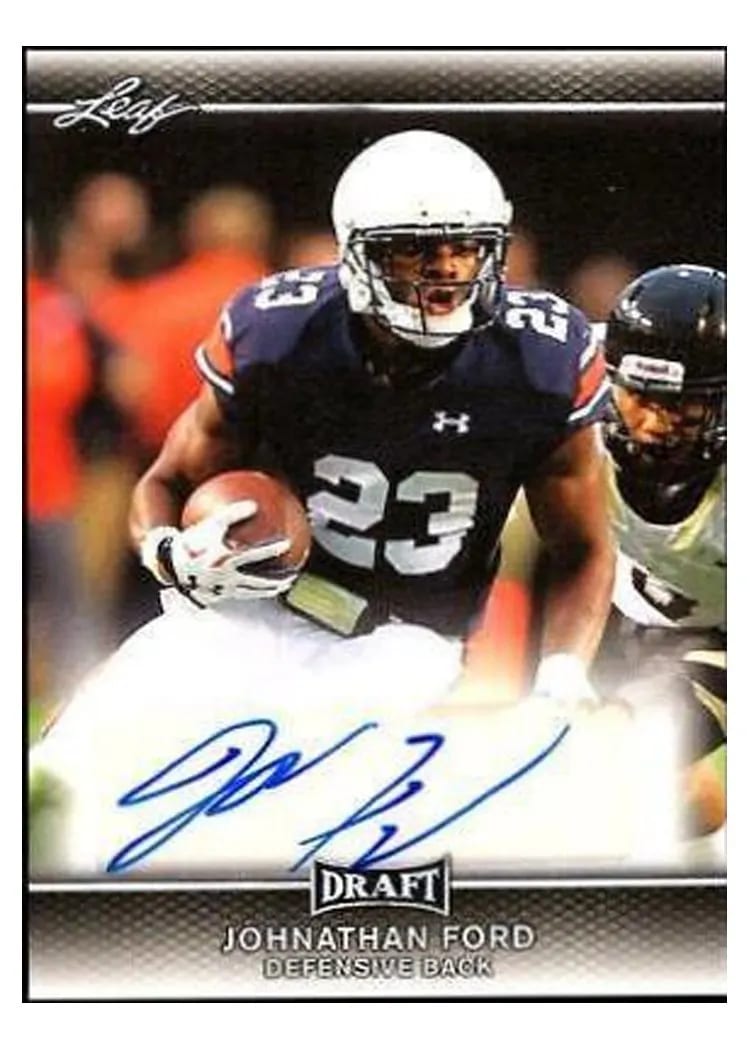 2017 Leaf Draft Autographs Johnathan Ford #A-JF1 card