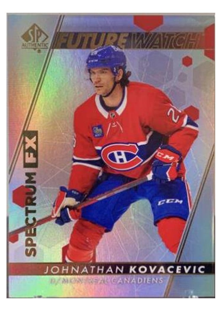 2022-23 SP Authentic Spectrum FX Johnathan Kovacevic #S-44 card