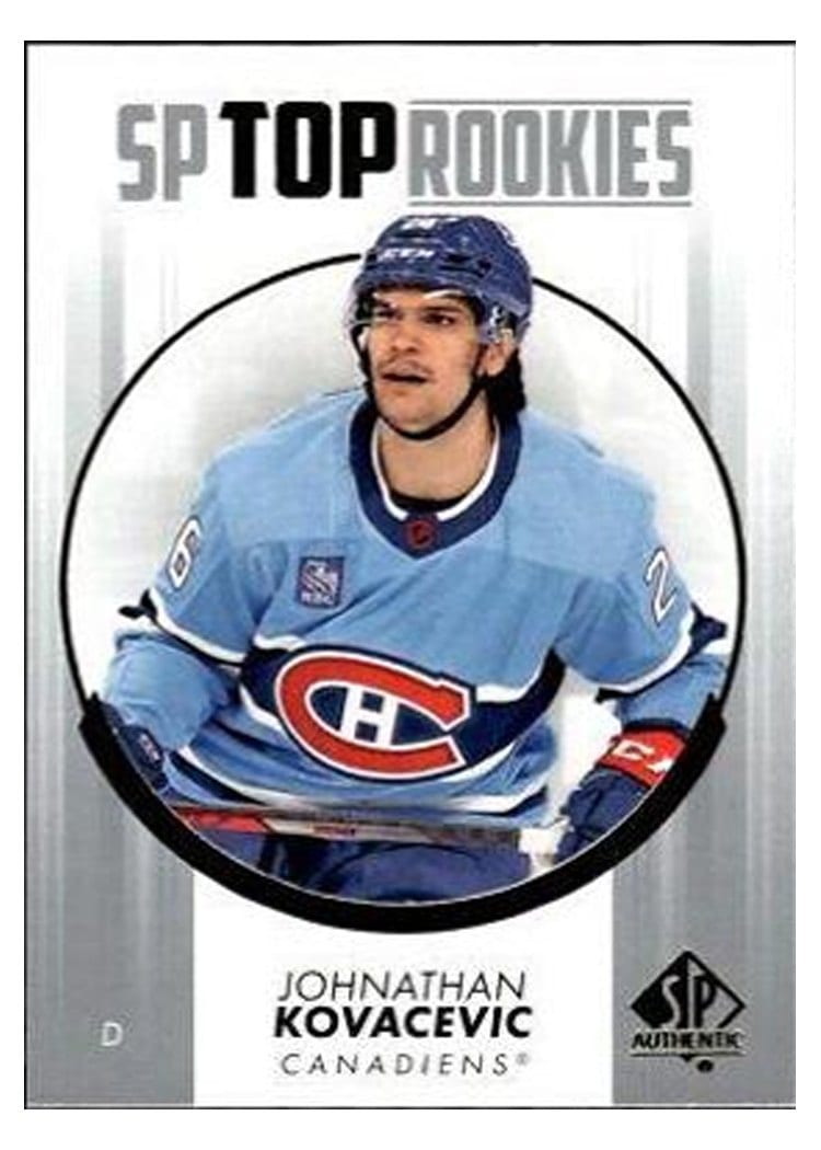 2022-23 SP Authentic Top Rookies Johnathan Kovacevic #TR-31 card