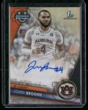 2023-24 Bowman University Chrome Bowman Chrome Prospects Autographs Johni Broome #BCPA-JB card