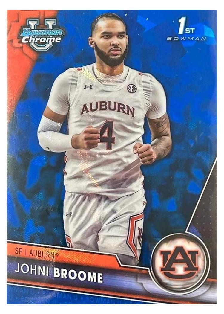 2023-24 Bowman University Chrome Sapphire Sapphire Prospects Johni Broome #6 card