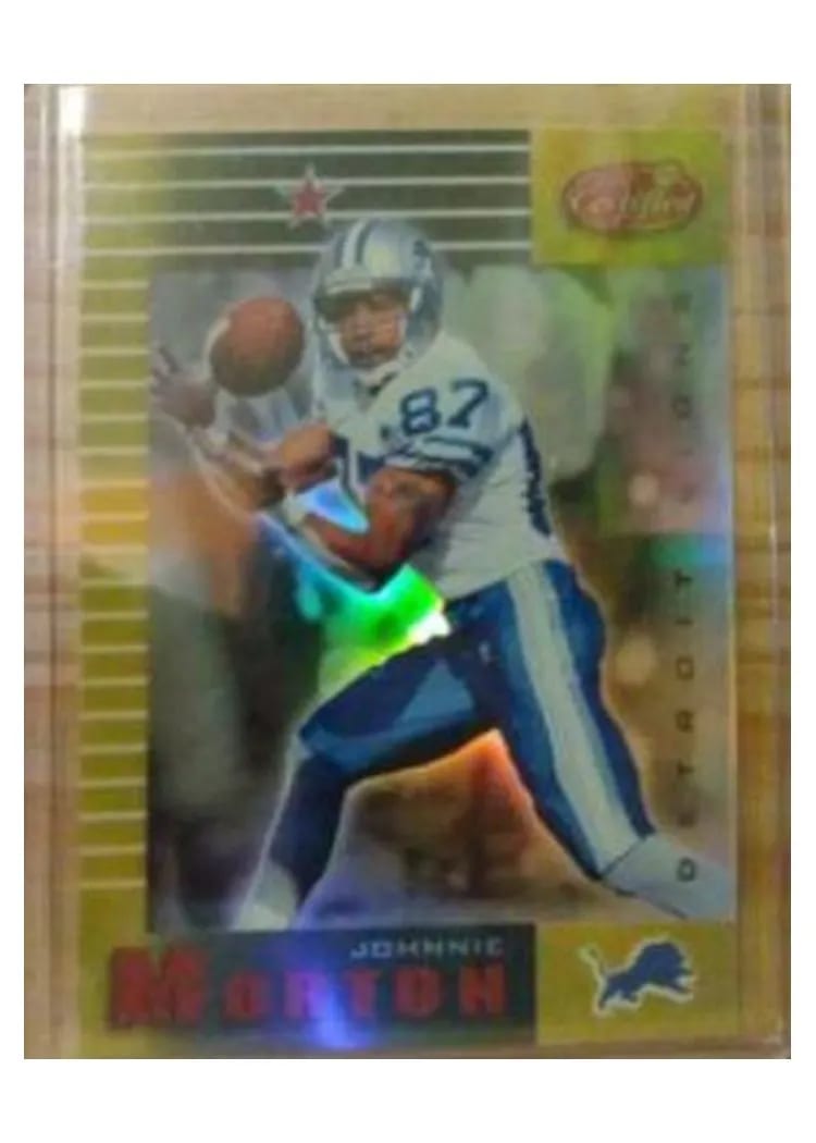 1999 Leaf Certified Johnnie Morton Mirror Gold #35 card