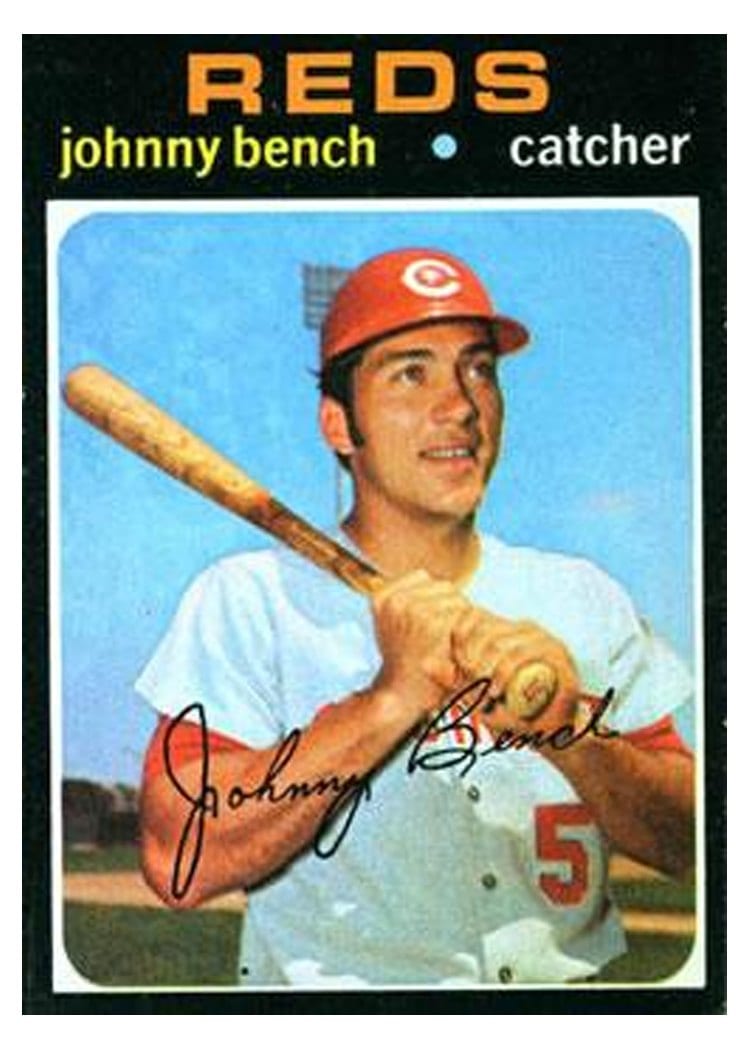 1971 Topps Johnny Bench #250 card