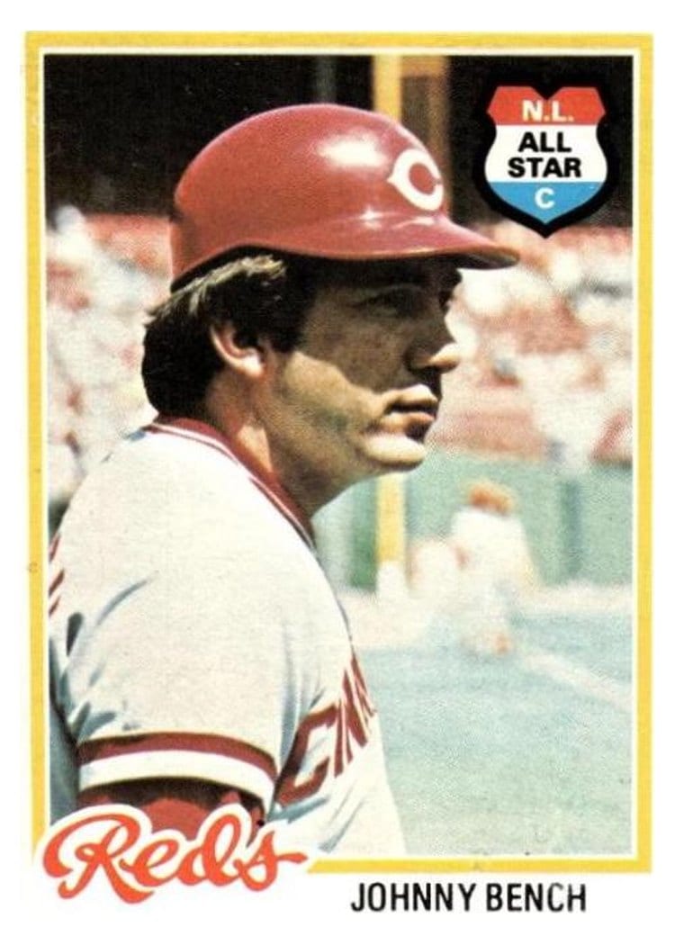1978 Topps Johnny Bench #700 card