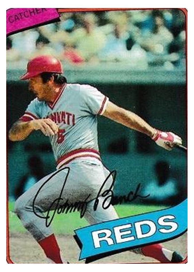 1980 Topps Johnny Bench #100 card