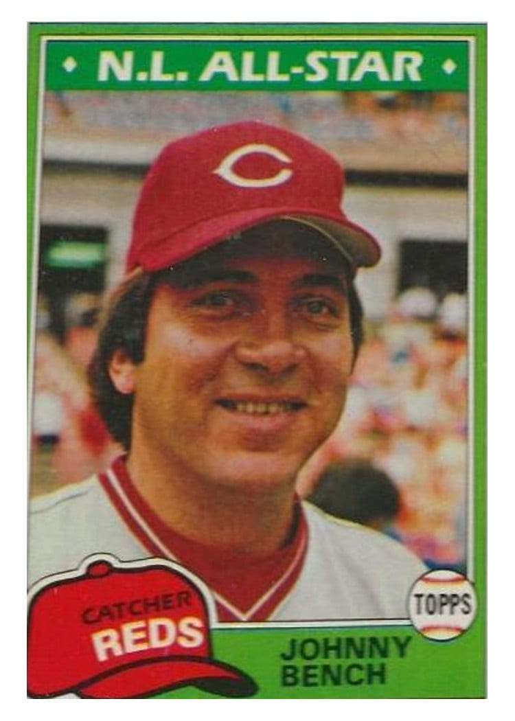 1981 Topps Johnny Bench #600 card