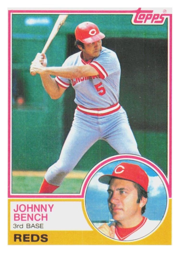 1983 Topps Johnny Bench #60 card