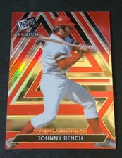 2024 Leaf Press Pass Premium Baseball Base Set Johnny Bench #30 card
