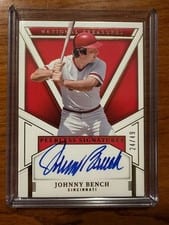 2025 Panini National Treasures Peerless Signatures Johnny Bench #14