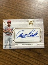 2025 Topps Definitive Collection Legendary Autograph Collection Johnny Bench #LAC-JB card