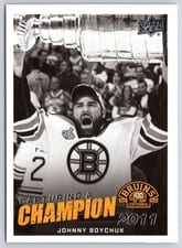 2023-24 Upper Deck Boston Bruins Centennial Capturing a Champion Johnny Boychuk #CC-5 card