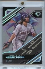 2025 Topps Diamond Icons Black PolychromatINK Autographs Johnny Damon #BPA-JDA card