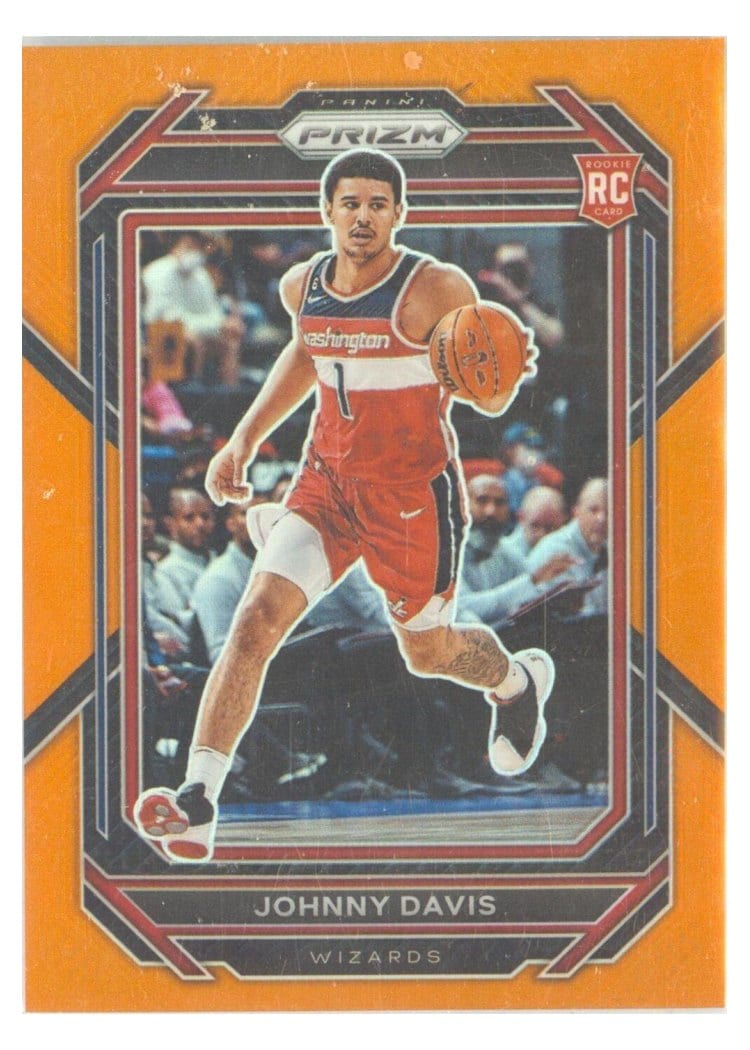 2022-23 Panini Prizm Base Set Johnny Davis Orange Prizm #231 card