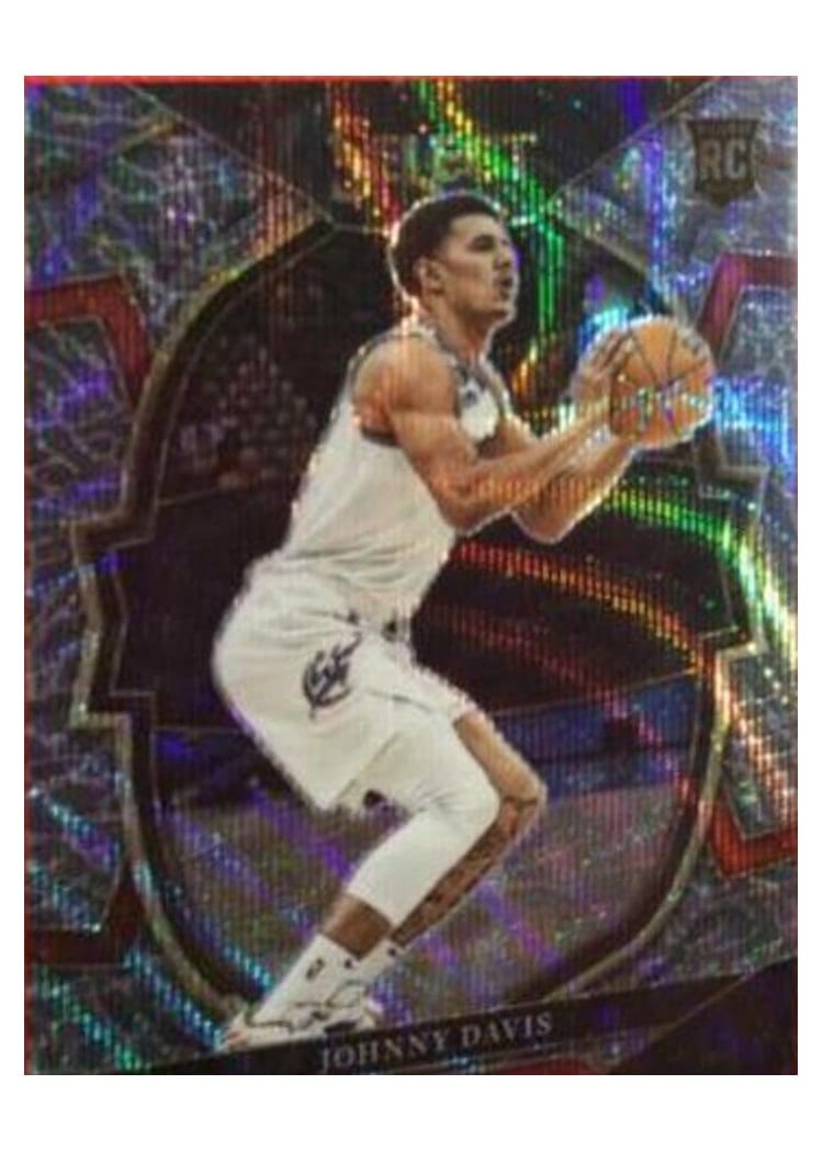 2022-23 Panini Select Base Set Johnny Davis Elephant Prizm #100 card