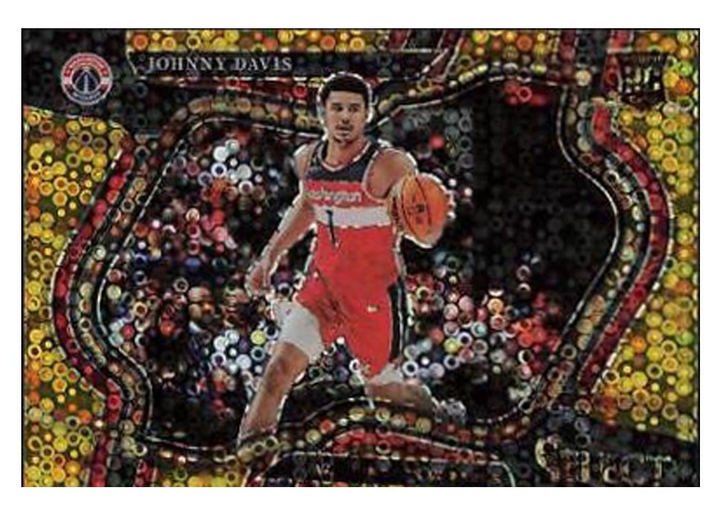 2022-23 Panini Select Base Set Johnny Davis Gold Disco Prizm #300 card