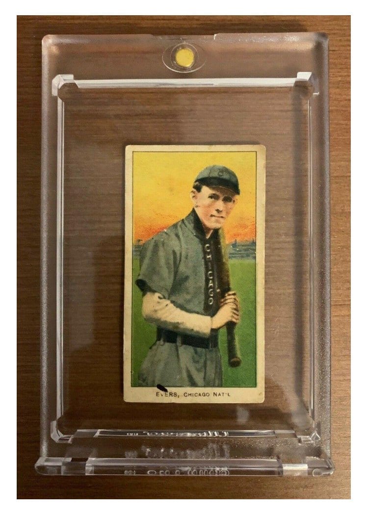 1909 T206 Piedmont 350 Johnny Evers card