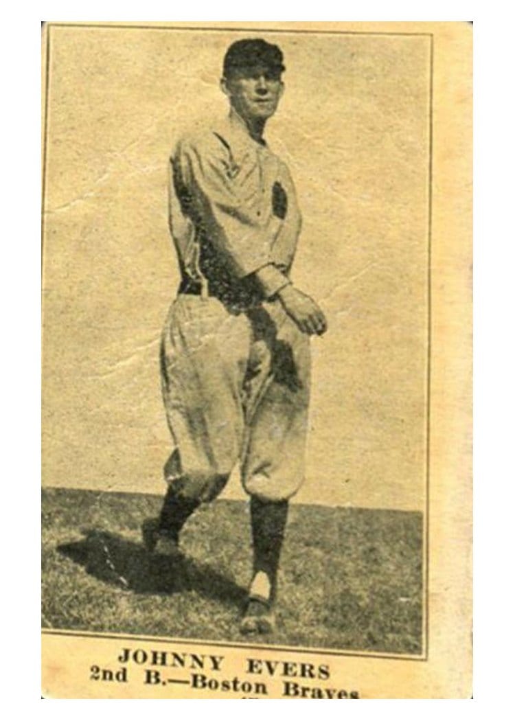 1917 Boston Store Johnny Evers #45 card
