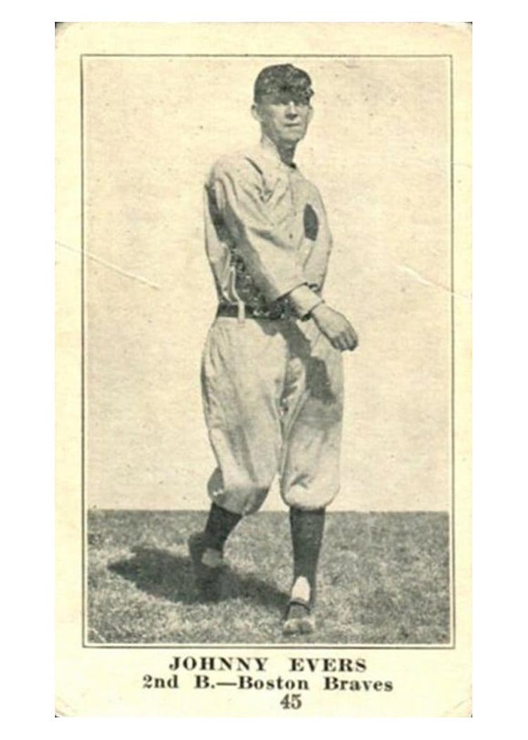 1917 Collins McCarthy Johnny Evers #45 card