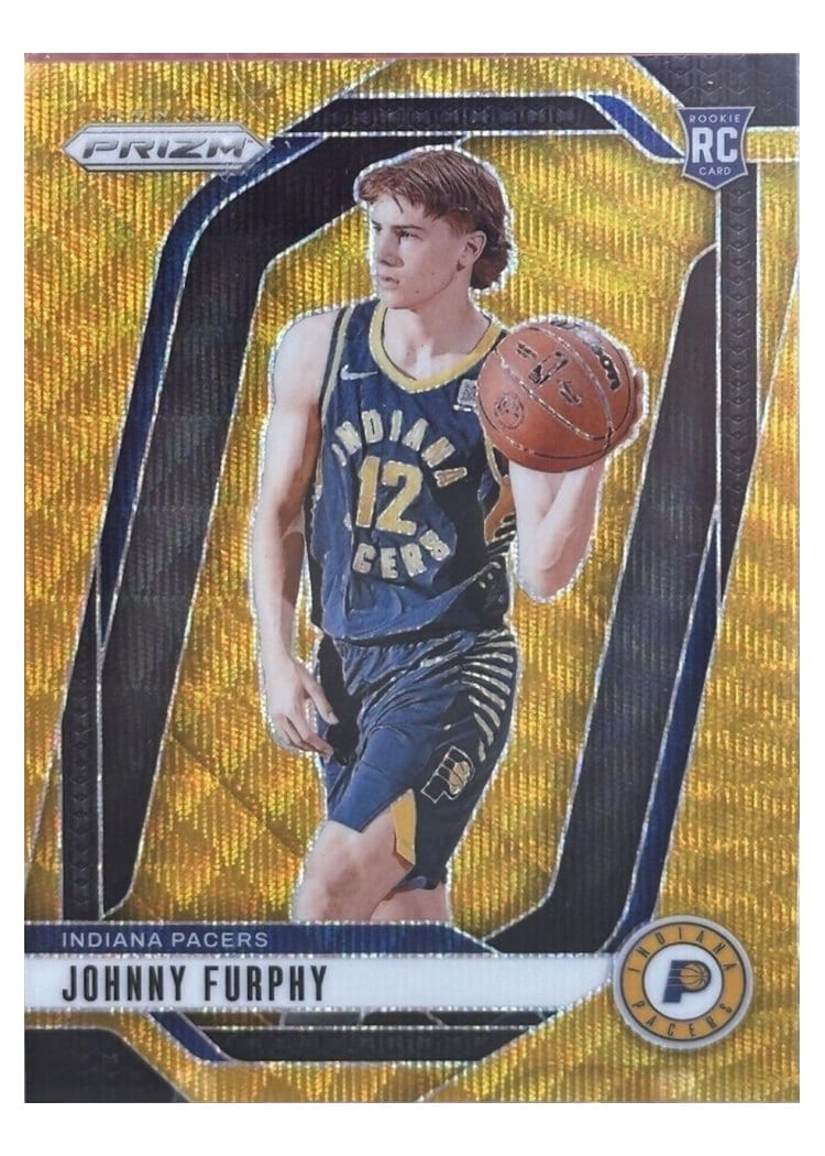 2024-25 Panini Prizm Base Set Johnny Furphy Wave Gold #237 card