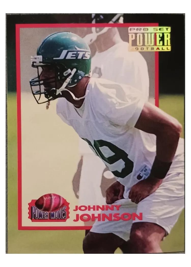 1993 Pro Set Power Moves Johnny Johnson #PM21 card
