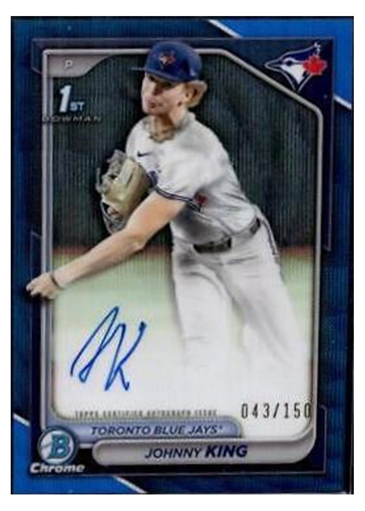 2024 Bowman Draft Chrome Prospect Autographs Johnny King #CPA-JKI card