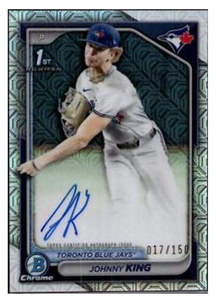 2024 Bowman Draft Chrome Prospect Autographs Johnny King #CPA-JKI card