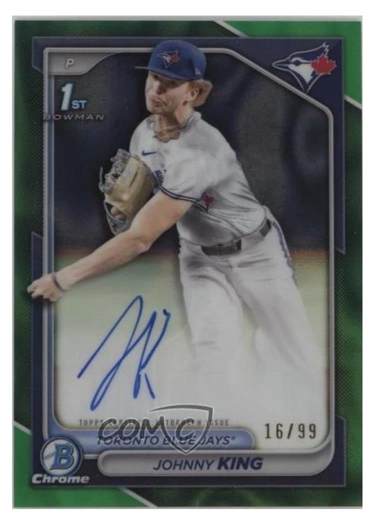 2024 Bowman Draft Chrome Prospect Autographs Johnny King #CPA-JKI card