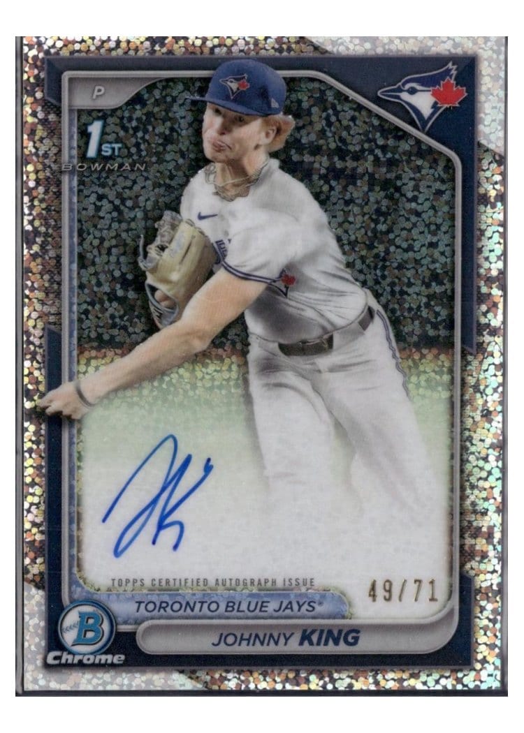 2024 Bowman Draft Chrome Prospect Autographs Johnny King #CPA-JKI card