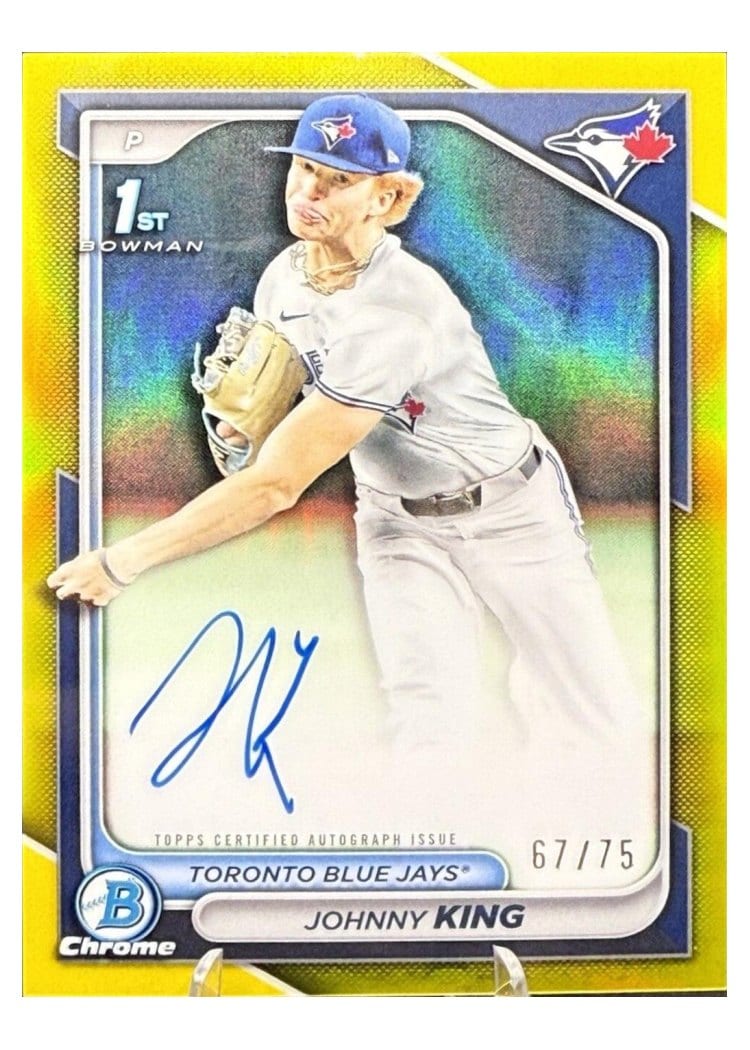 2024 Bowman Draft Chrome Prospect Autographs Johnny King #CPA-JKI card
