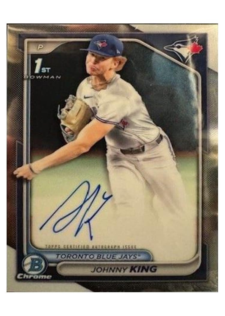 2024 Bowman Draft Chrome Prospect Autographs Johnny King #CPA-JKI card