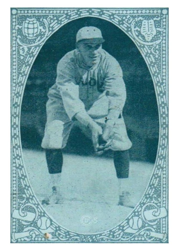 1922 E120 American Caramel Johnny Lavan card