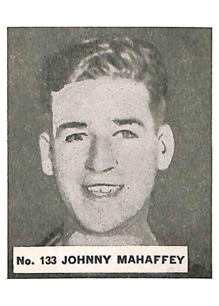 1937 V356 World Wide Gum Johnny Mahaffey #133 card