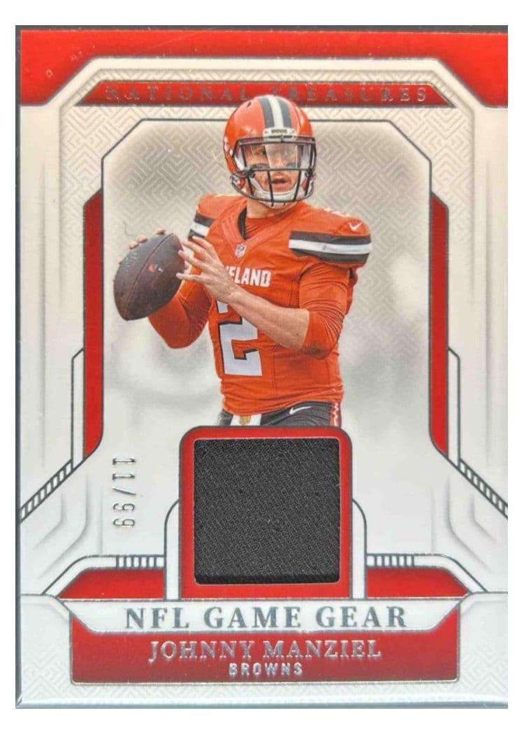 2024 Panini National Treasures NFL Game Gear Johnny Manziel #11 card