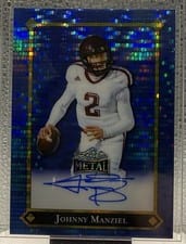 2025 Leaf Metal 92 Autographs Johnny Manziel #92L-JM2 card