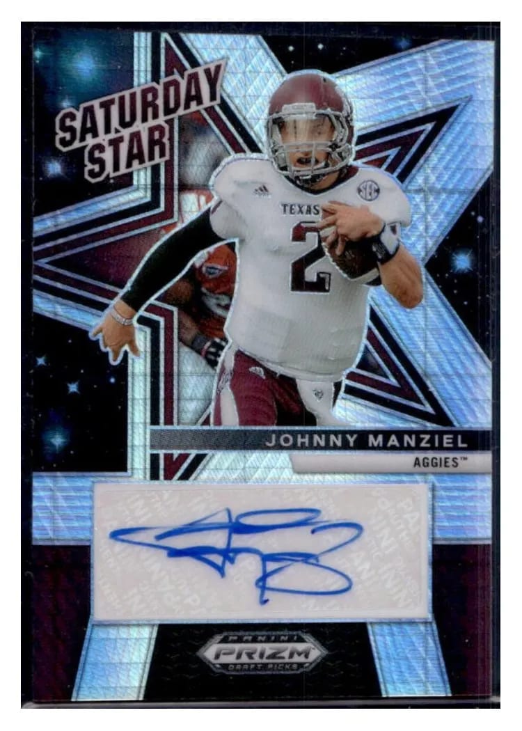 2025 Panini Prizm Draft Picks Saturday Star Signature Johnny Manziel #SSS-JML card