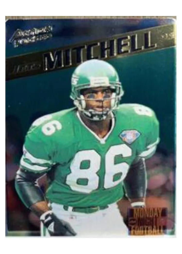 1995 Action Packed Monday Night Football Johnny Mitchell #69 card