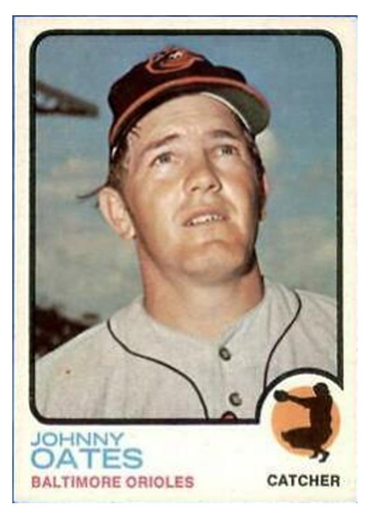 1973 Topps Johnny Oates #9 card