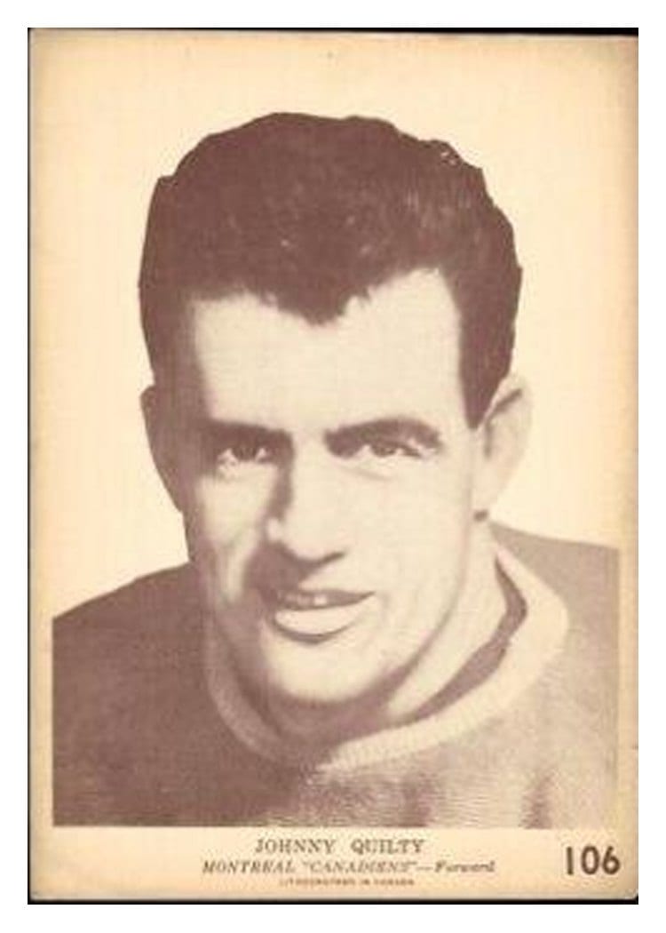 1940 O-Pee-Chee V301-2 Johnny Quilty #106 card
