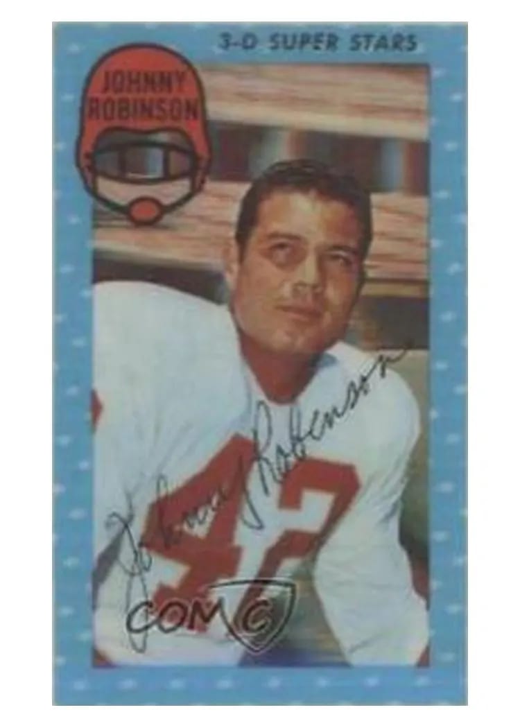 1971 Kellogg's Johnny Robinson #35 card