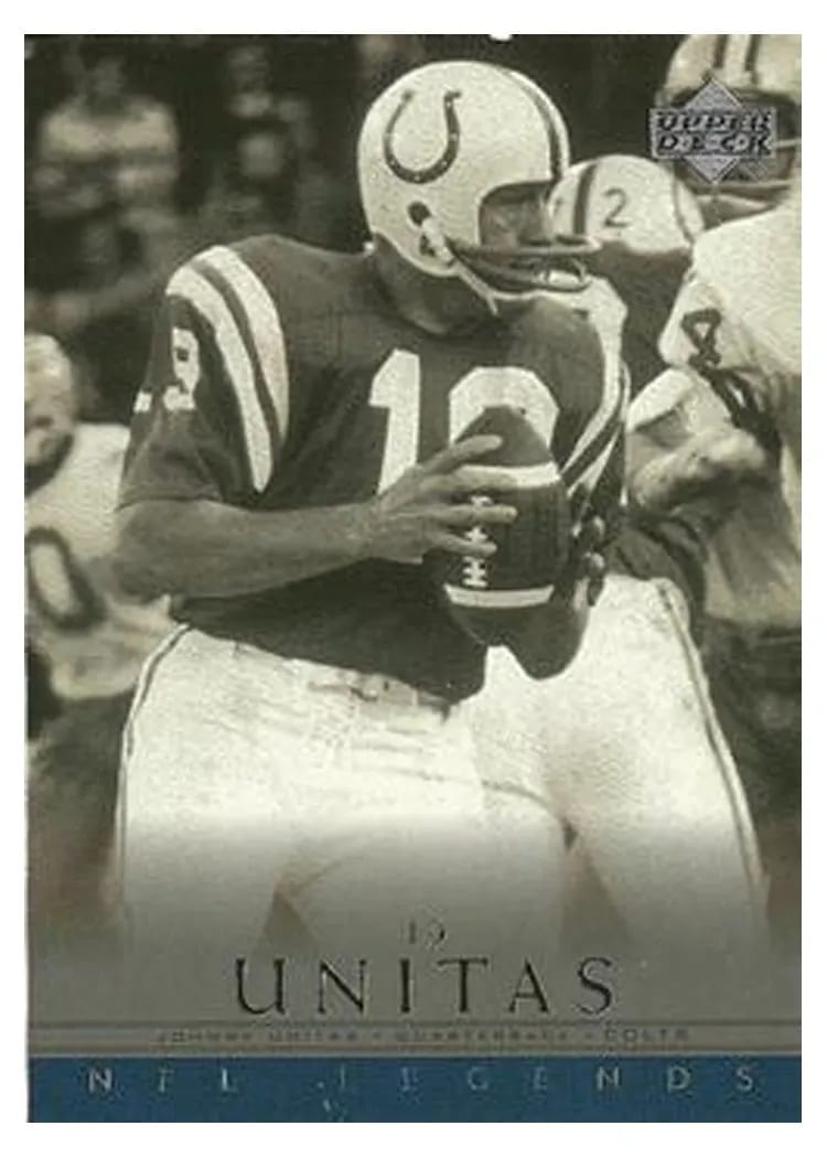 2000 Upper Deck Legends Johnny Unitas #28 card