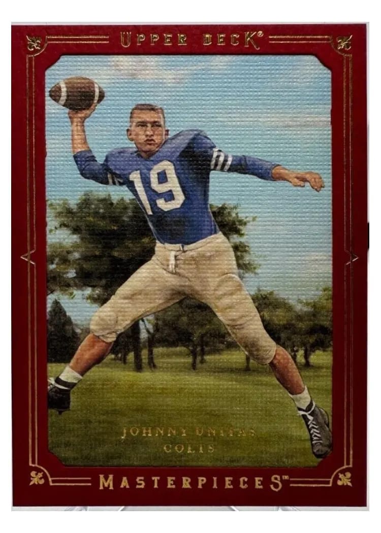 2008 Upper Deck Masterpieces Johnny Unitas #50 card