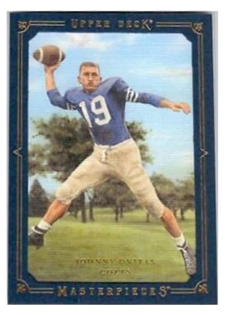 2008 Upper Deck Masterpieces Johnny Unitas #50 card