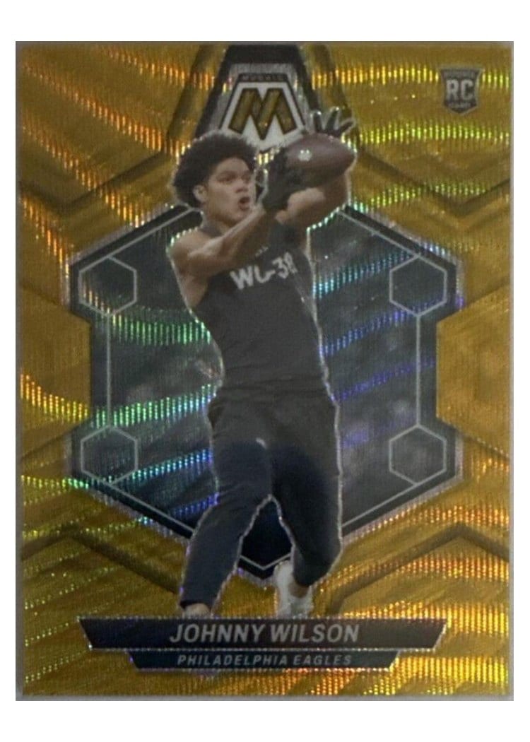 2024 Panini Mosaic Base Set Johnny Wilson Gold Wave #396 card