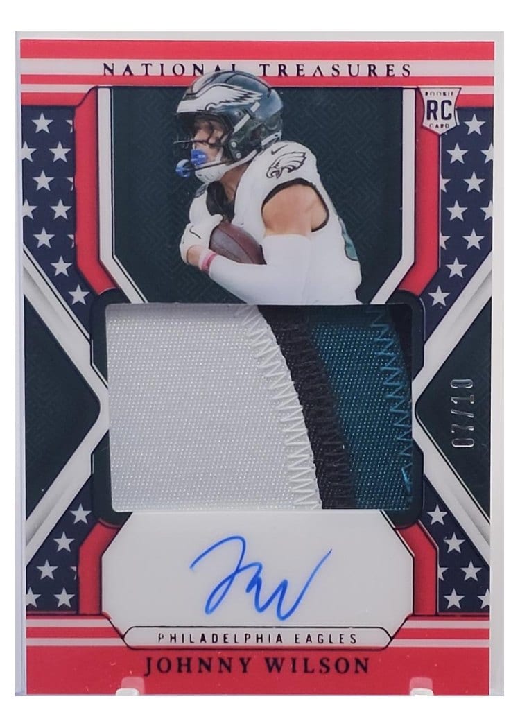 2024 Panini National Treasures Base Set Johnny Wilson #190 card