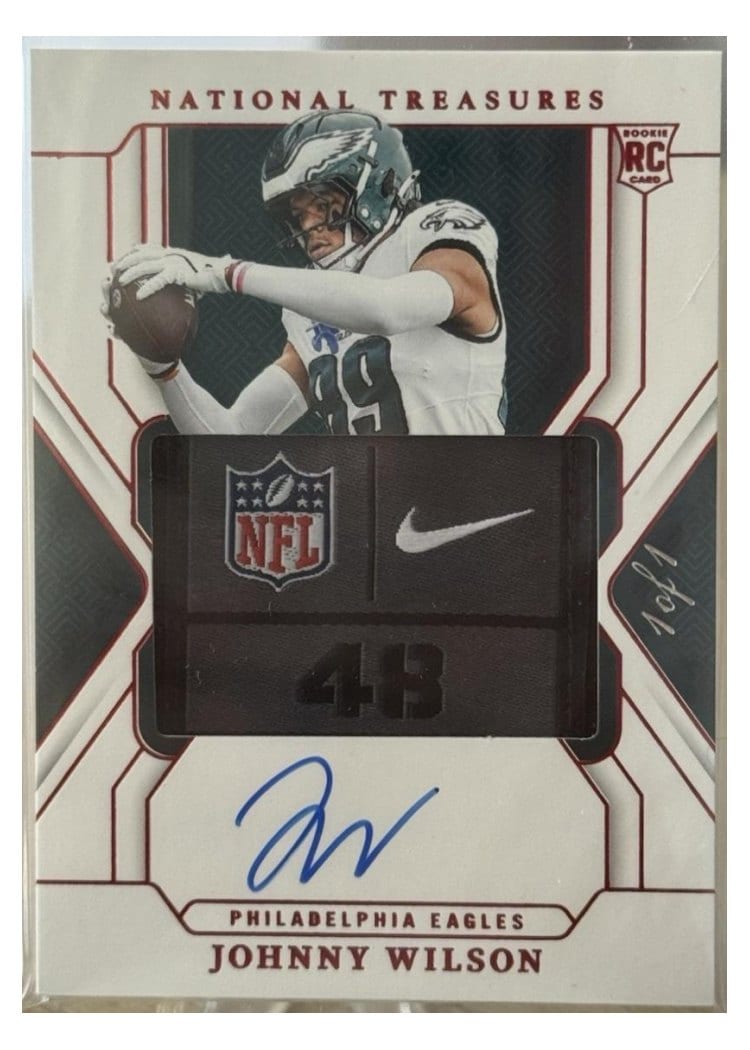 2024 Panini National Treasures Base Set Johnny Wilson #190 card