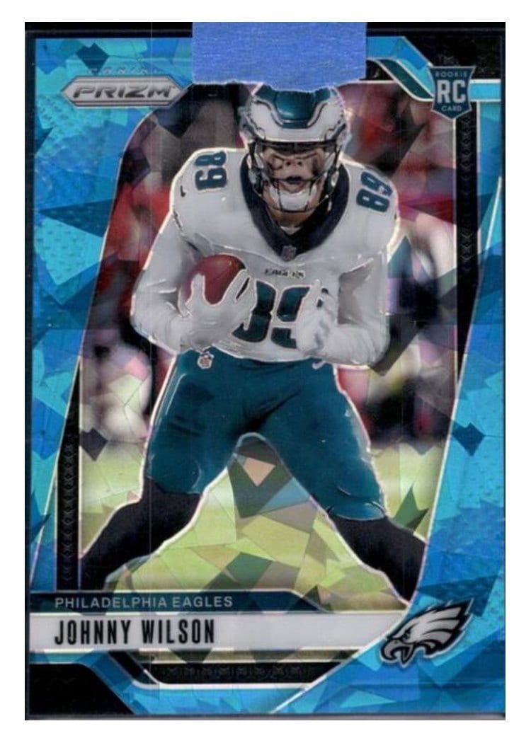 2024 Panini Prizm Base Set Johnny Wilson Blue Ice #355 card