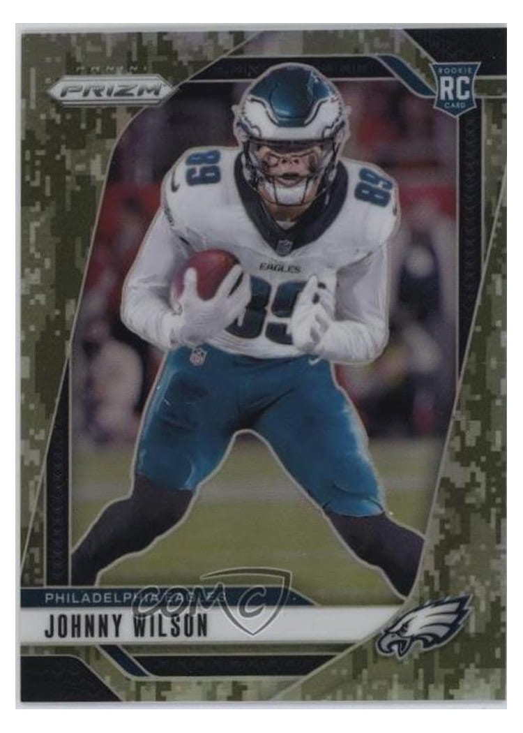 2024 Panini Prizm Base Set Johnny Wilson Forest Camo #355 card