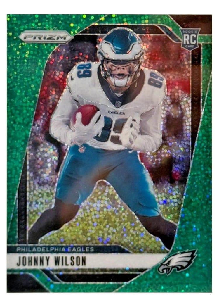 2024 Panini Prizm Base Set Johnny Wilson Green Sparkle #355