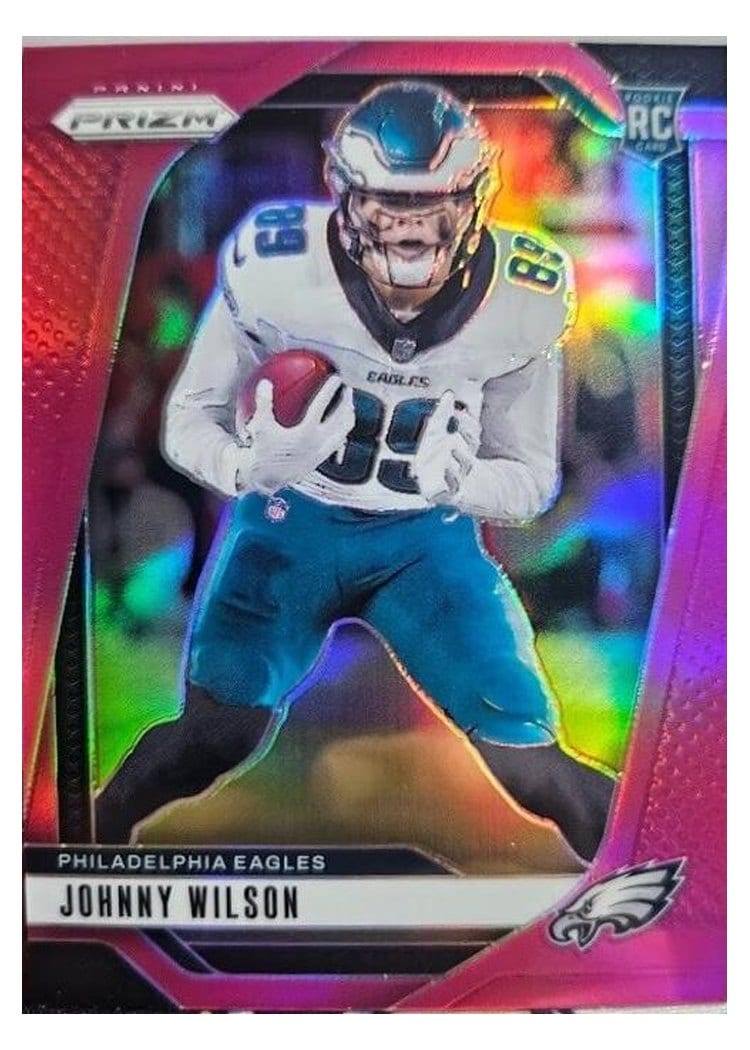 2024 Panini Prizm Base Set Johnny Wilson Pink #355 card